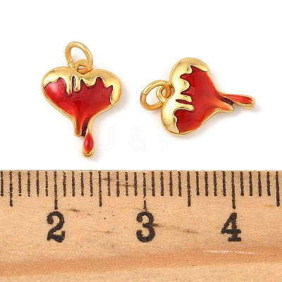 Brass Enamel Pendants KK-K364-25C-01-1
