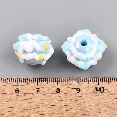 Opaque Acrylic Beads SACR-YW0002-01D-1