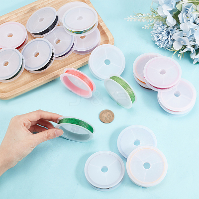 20 Rolls 20 Colors Polyester Round Thread OCOR-PH0002-64B-1