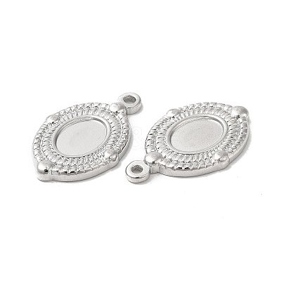 Non-Tarnish 304 Stainless Steel Pendant Cabochon Settings STAS-L020-033P-1