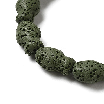 Natural Lava Rock Beads Strands G-U007-01J-1