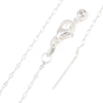 1.5MM Adjustable Slider Brass Dapped Chain Necklaces for Men Women NJEW-L012-10S-1