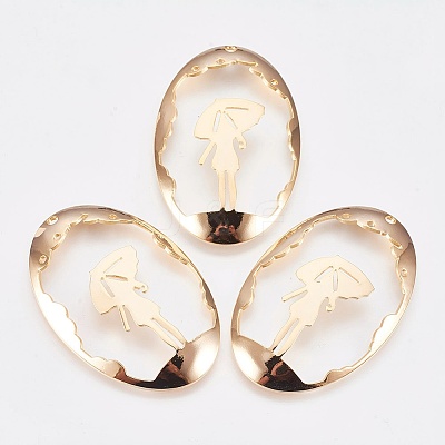 Brass Pendants KK-K230-02G-NF-1