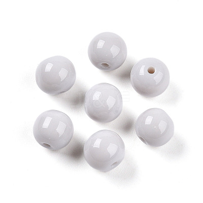 Opaque Solid Color Glass Beads LS-GLAA-N007-8mm-A08-1