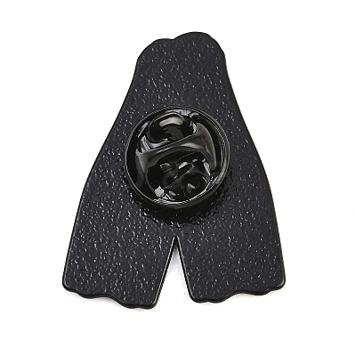 Flipper Enamel Brooches JEWB-I063-01EB-03-1