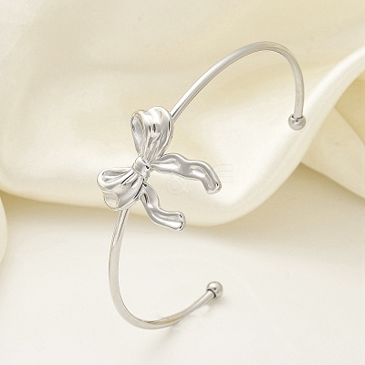 304 Stainless Steel Cuff Bangles BJEW-B107-01P-1