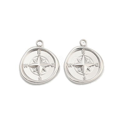 304 Stainless Steel Pendants STAS-D384-12P-1