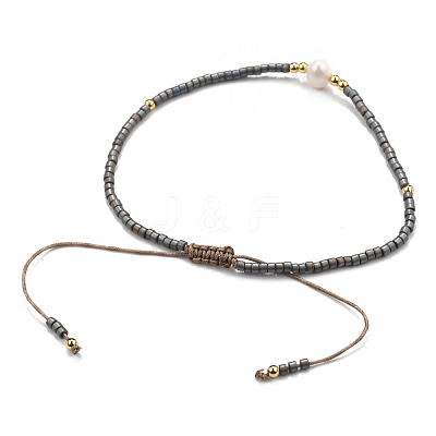 Adjustable Nylon Cord Braided Bead Bracelets BJEW-P256-B32-1