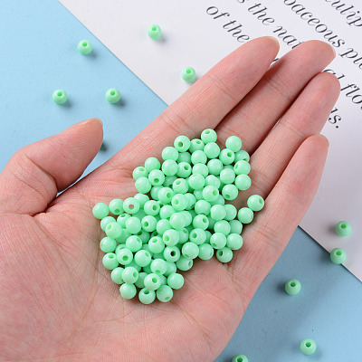 Opaque Acrylic Beads MACR-S370-C6mm-A05-1