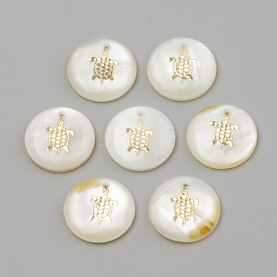 Freshwater Shell Pendants LS-X-SHEL-Q010-005G-1