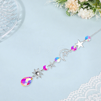 1Pc Iron Big Pendant Decorations DJEW-CN0001-37B-1