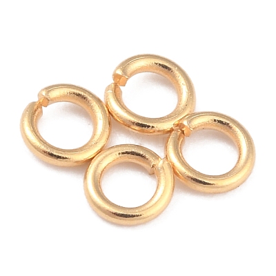 Rack PlatingBrass Open Jump Rings KK-O139-18H-G-1