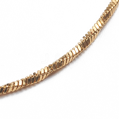 304 Stainless Steel Snake Chain Anklets AJEW-G024-07G-1