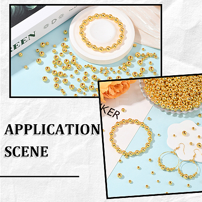 1300Pcs 4 Styles CCB Plastic Beads Sets CCB-PA0001-02G-1