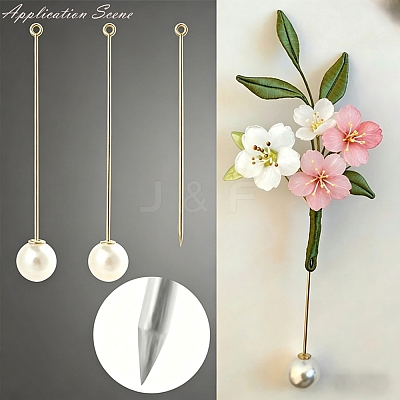 Brass Stick Lapel Pin Clutch Brooch Findings PL-G001-01A-AB-1