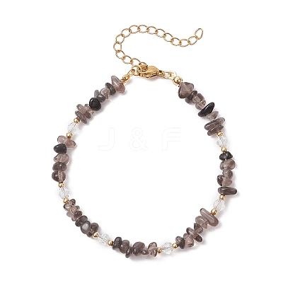 Natural Apatite Chip Beaded Bracelets for Women BJEW-JB11742-08-1