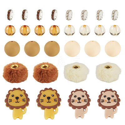 Silicone Beads Round Rubber Bead 15MM Loose Spacer Beads for DIY Supplies Jewelry Keychain Making FIND-TA0008-90A-1