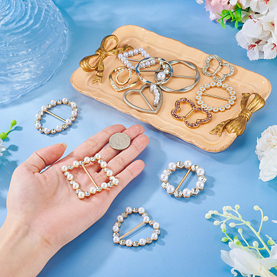 12Pcs 12 Styles Alloy Buckles AJEW-TA0003-44-1