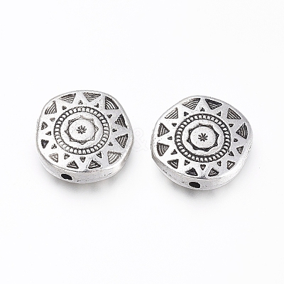 Tibetan Style Alloy Beads TIBE-G020-19AS-1