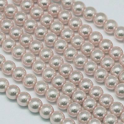 Eco-Friendly Dyed Glass Pearl Round Beads Strands HY-A002-10mm-RB007-1