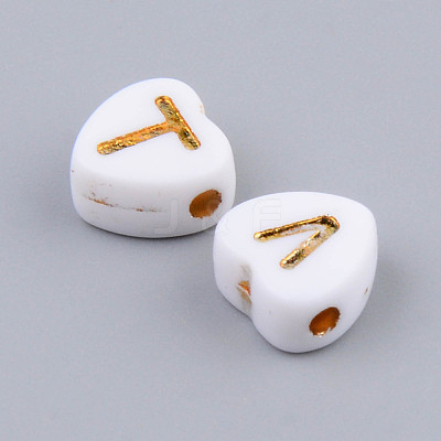Electroplate Opaque Acrylic Beads MACR-S273-38-1