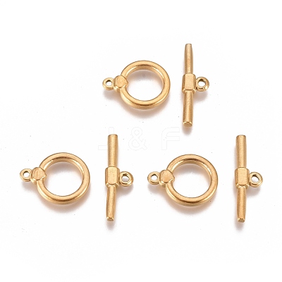 Ion Plating(IP) 304 Stainless Steel Toggle Clasps STAS-L247-001G-1