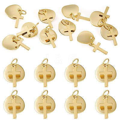10Pcs Brass Pendants PALLOY-TAC0270-1