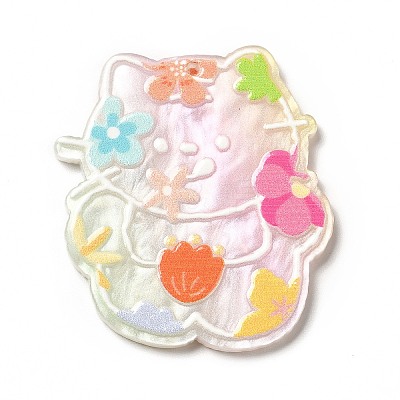 Printed Opaque Acrylic Pendants LS-SACR-G031-01A-1