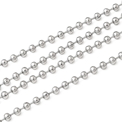 Tarnish Resistant 201 Stainless Steel Ball Chainswith Spool CHS-R008-19-100m-1