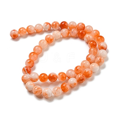 Natural Dyed Yellow Jade Beads Strands G-Q160-A01-01G-1