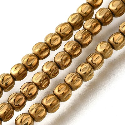 Electroplated Synthetic Non-magnetic Hematite Beads Strands G-C154-A01-01B-1