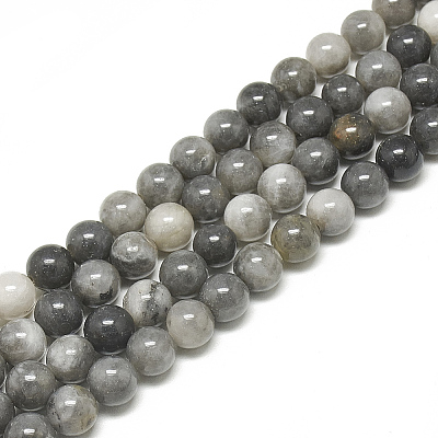Natural Hawk's Eye Beads Strands X-G-S300-110-6mm-1