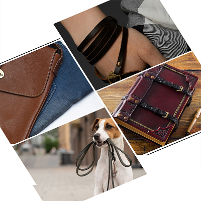 Flat PU Leather Cord WL-WH0004-09E-1