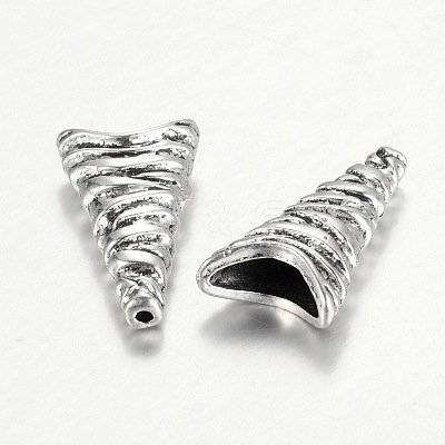 Tibetan Style Cone Alloy Bead Caps PALLOY-I112-13AS-1