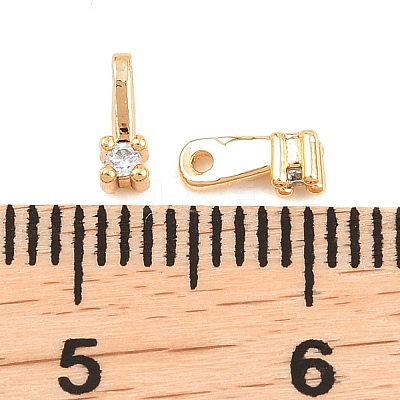 Brass Micro Pave Cubic Zirconia Charms KK-H538-19A-G-1