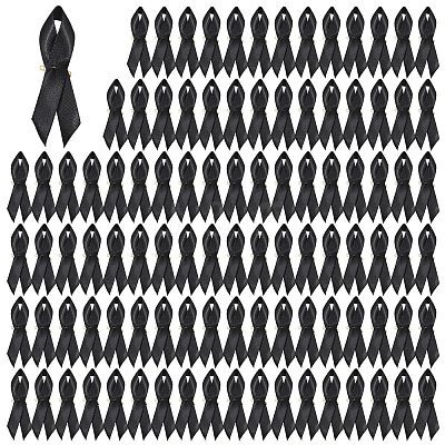 100Pcs Awareness Ribbon Nylon Lapel Pin Backs for Backpack Clothes JEWB-GL0001-03A-1