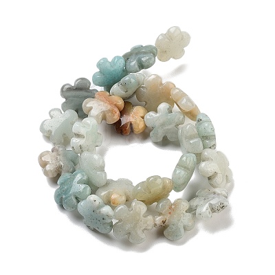 Natural Flower Amazonite Beads Strands G-F769-F01-01-1