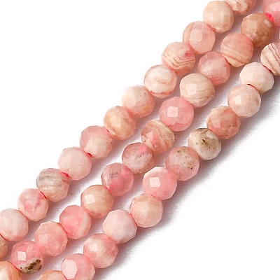 Natural Rhodonite Bead Strands G-A129-2mm-21-1