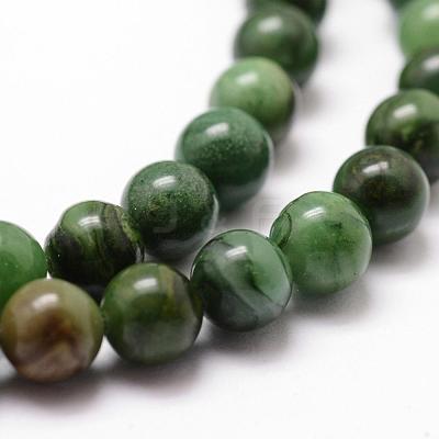 Natural African Jade Beads Strands X-G-D840-53-6mm-A-1