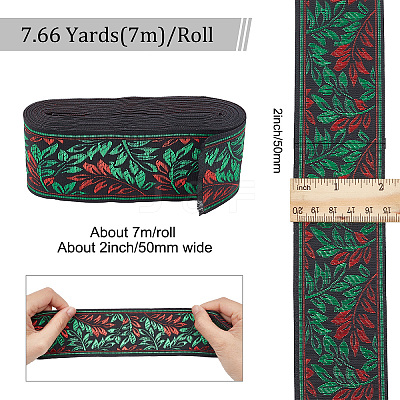 Ethnic Style Polyester Ribbon OCOR-GF0002-04D-1