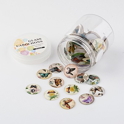 Glass Cabochons GGLA-JP0003-14-1