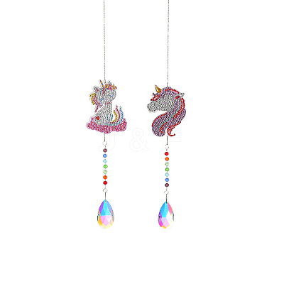 DIY Diamond Painting Suncatcher Pendant Decoration Kit DIAM-PW0009-02R-1