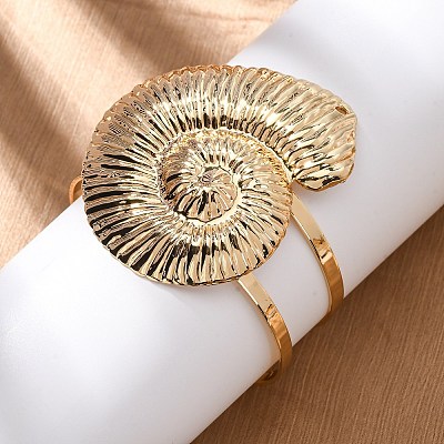 Alloy & Iron Cuff Bangles for Women BJEW-F501-04C-KCG-1