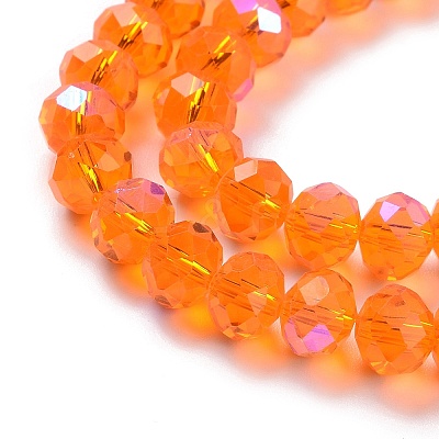 Electroplate Glass Beads Strands X1-EGLA-A034-T6mm-L07-1