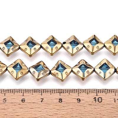Electroplate Glass Beads Strands EGLA-T021-24D-1