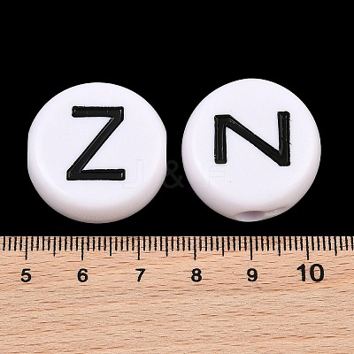 Opaque Acrylic European Beads AC-CBA3BDD-01Z-1