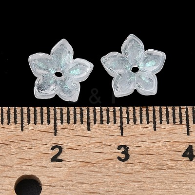 Dyed & Heated Glass Bead Caps GLAA-Z019-02I-1
