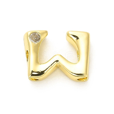 Rack Plating Brass Cubic Zirconia Beads KK-L210-008G-W-1