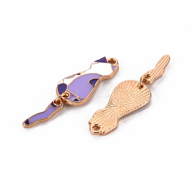 Eco-Friendly Alloy Enamel Pendants ENAM-T011-84B-NR-1