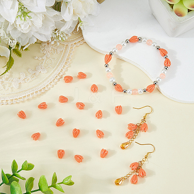 100Pcs Dyed Synthetic Coral Beads CORA-SC0001-19A-1